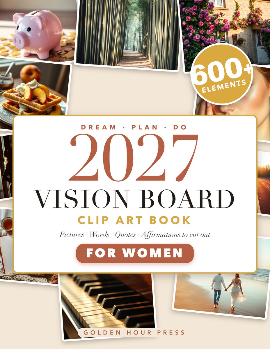 2027 Vision Board Clip Art Book